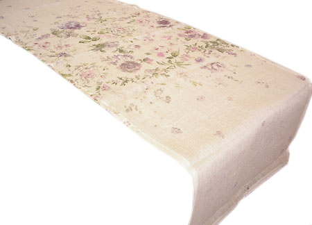 Provencal Table center - runner (Anemone. ivory-lilac)